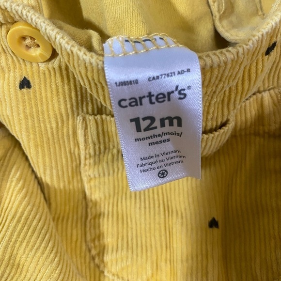 Carters - Yellow Corduroy Jumper Dress - Picture 8 of 9